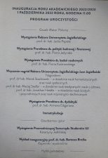 Inaugracja program